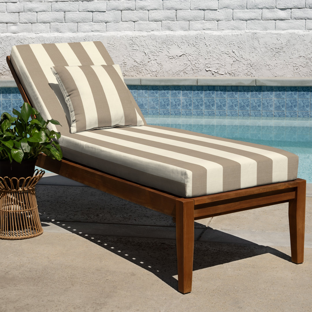 Outdoor Chaise Lounge Cushion – Weather-Resistant, Reversible, Plush Comfort - Basics by Wayfair™